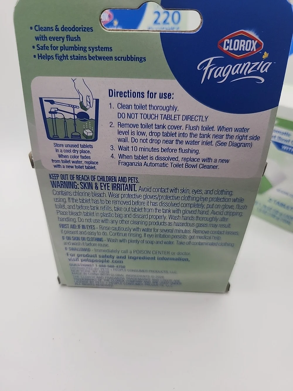 Clorox Pine Automatic Toilet Bowl Cleaner Tablets - lot of 3 pine scent